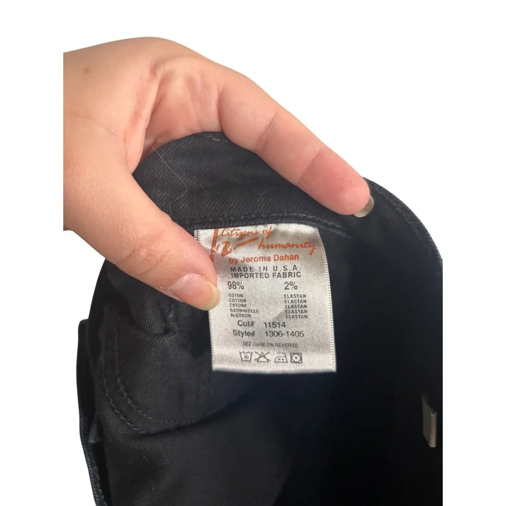 Citizens of Humanity Elson Straight Leg Black Jeans 1306-1405‎ Womens 30